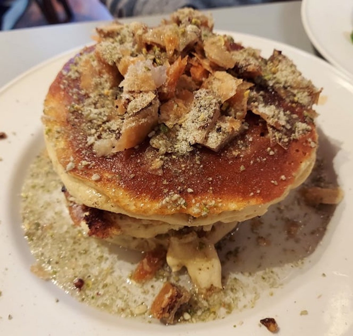 Baklava Pancakes at Brookline Lunch